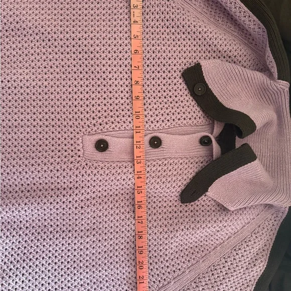 Hermes Purple/Black SS23 Runway Knit Sweater- size XL